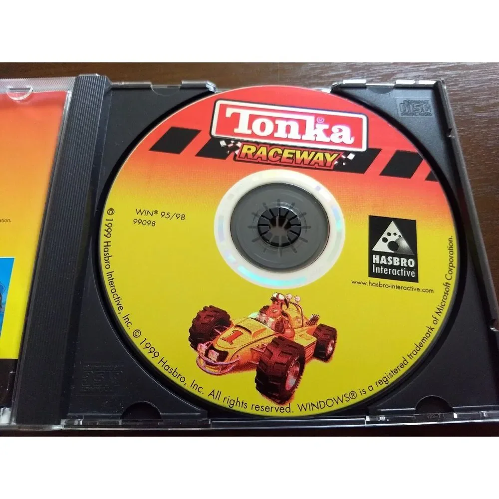 TONKA CD-ROM PC GAME Lot 3 - WORKSHOP RACEWAY SEARCH & RESCUE Hasbro Interactive
